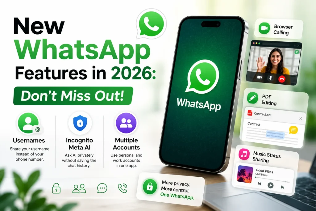 New WhatsApp Features 2026