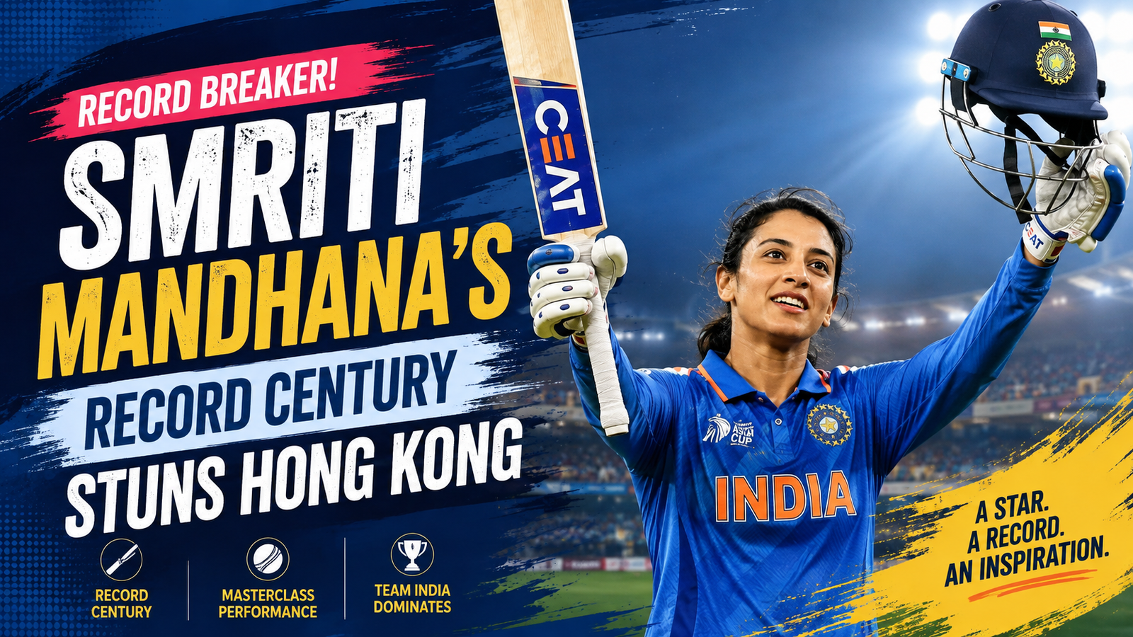 Smriti Mandhana's record century