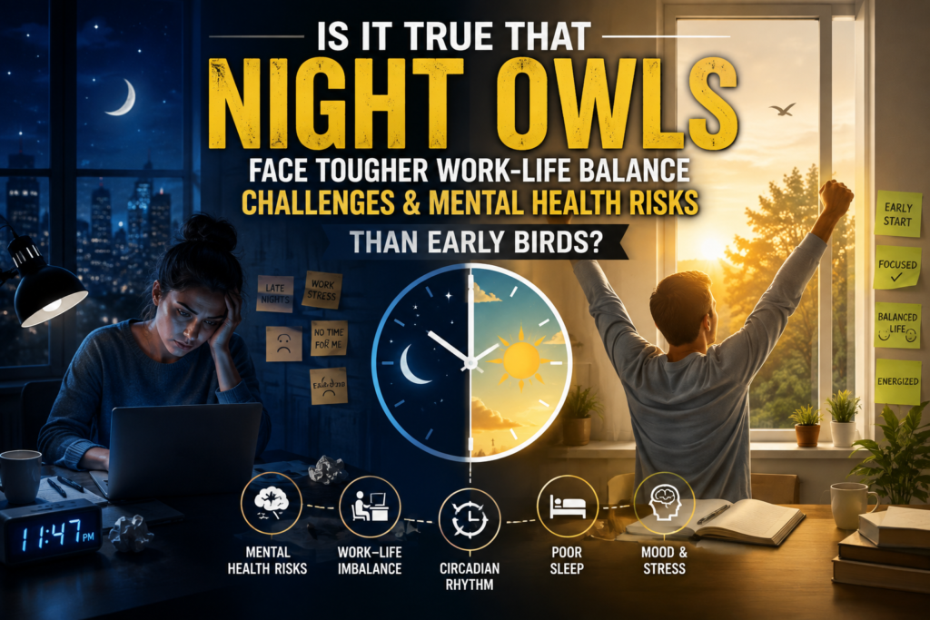 Night Owls Face Greater Mental Health Challenges