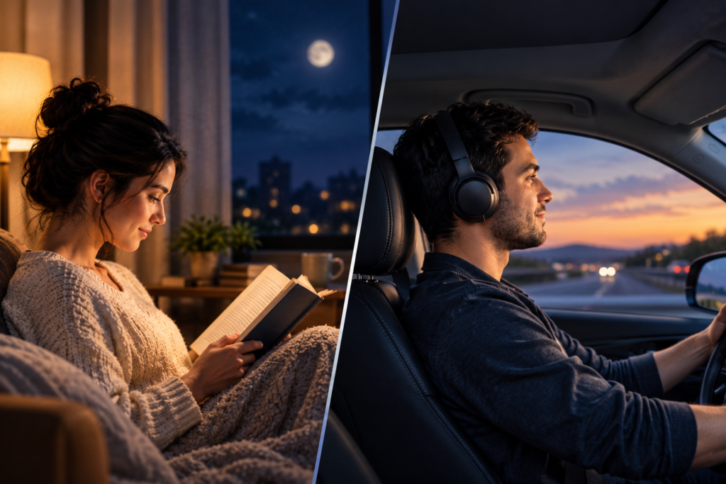 Reading vs. Listening stories